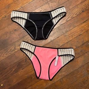 (2) VS Bathing Suit Bottoms with Crochet Touches!